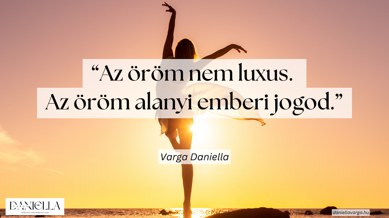 az öröm nem luxus